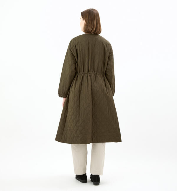 ORCIVAL「ORCIVAL | キルティング ロングコート WOMEN」|ノーカラーコート|