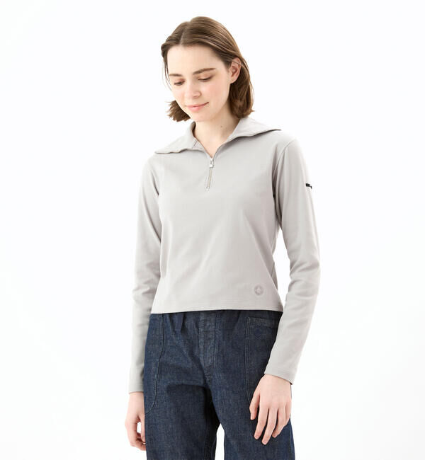 ORCIVAL「ORCIVAL | 起毛フライス ハーフジッププルオーバー WOMEN」|その他|GREY