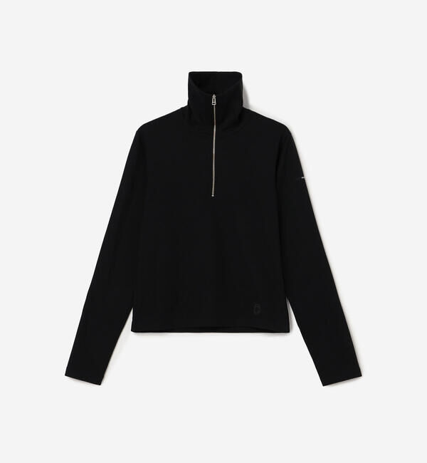 ORCIVAL「ORCIVAL | 起毛フライス ハーフジッププルオーバー WOMEN」|その他|BLACK