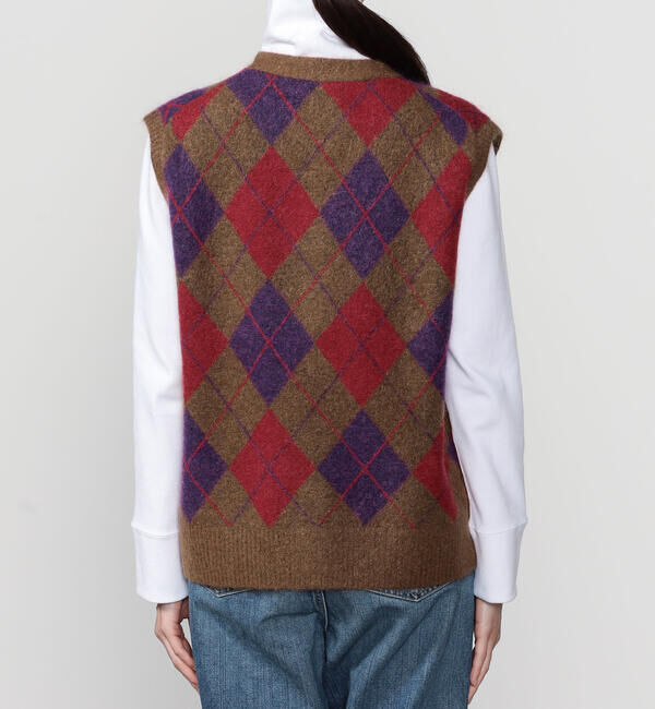  「THE SHINZONE | ARGYLE KNIT VEST WOMEN」|ベスト・ジレ|