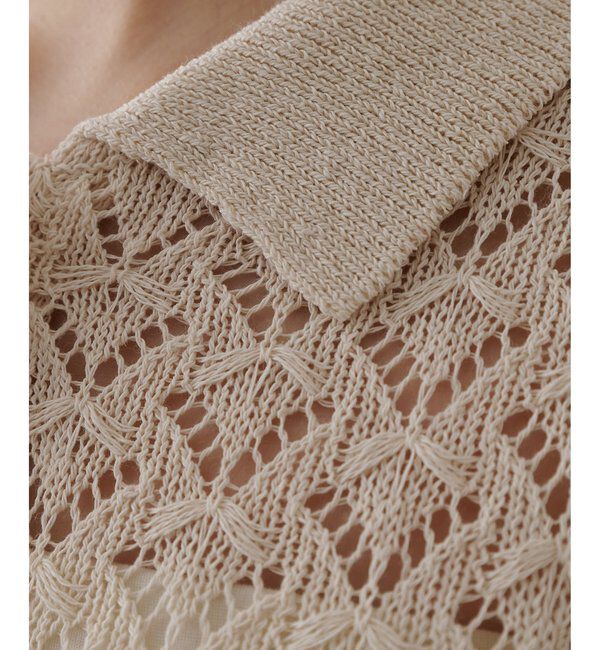 THE PAUSE「【GEMINI】ポロニットプルオーバー」|ニット・セーター|