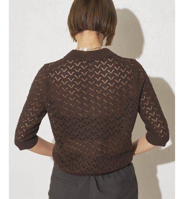 THE PAUSE「【GEMINI】ポロニットプルオーバー」|ニット・セーター|