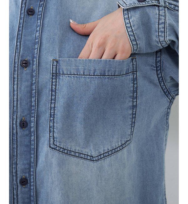  「ライトオンスデニムシャツ」|シャツ・ブラウス|