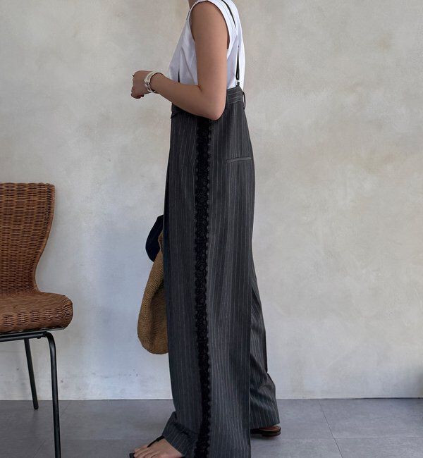  「【WEB限定】ハイウエストサロペット」|ワンピース|