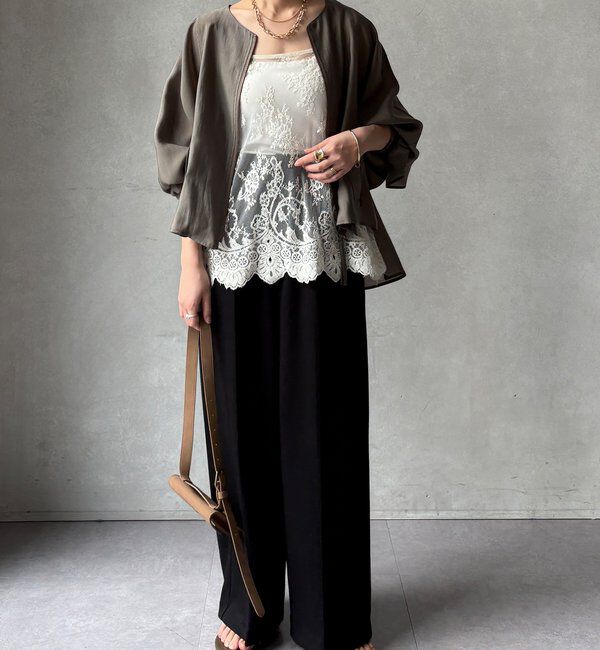  「【WEB限定】バックギャザーフリルブルゾン」|ブルゾン・スタジャン|