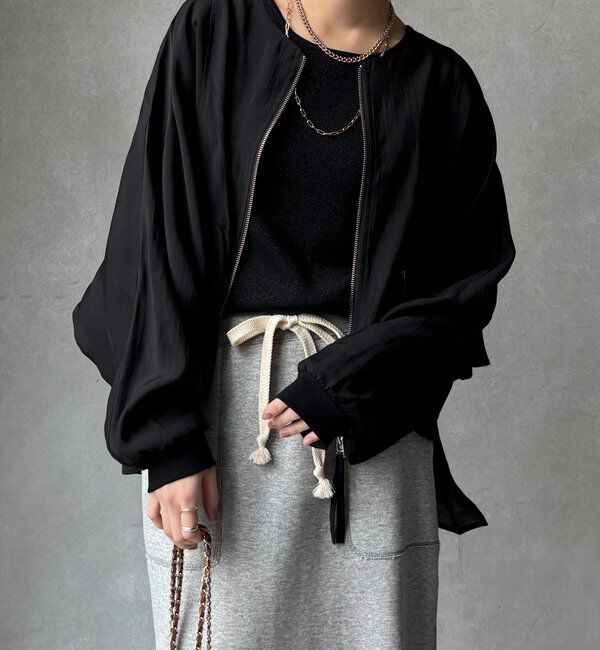  「【WEB限定】バックギャザーフリルブルゾン」|ブルゾン・スタジャン|