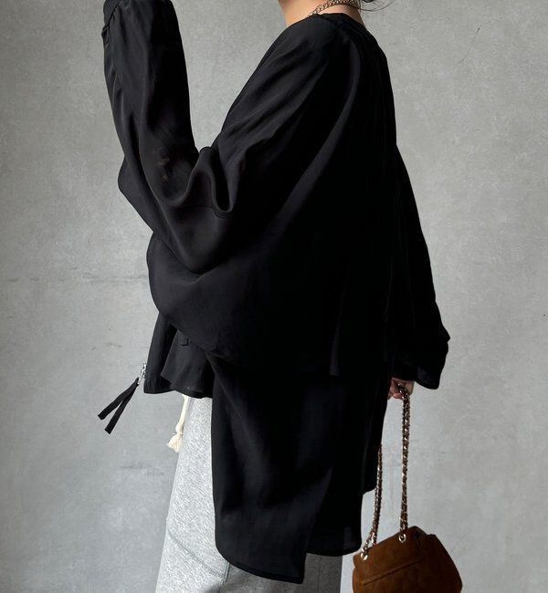  「【WEB限定】バックギャザーフリルブルゾン」|ブルゾン・スタジャン|