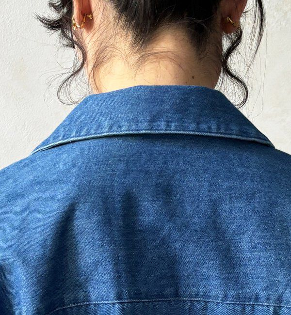  「【インフルエンサーOKOCHI企画】スキッパーデニムシャツ」|シャツ・ブラウス|