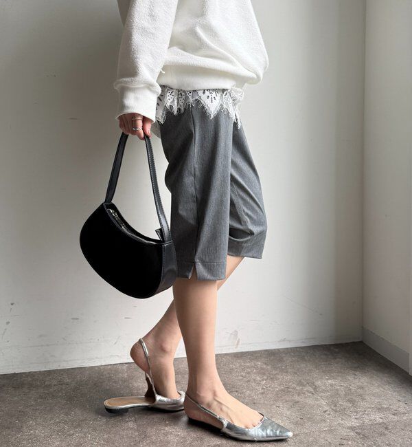  「ツイルストレッチカプリパンツ」|チノ|