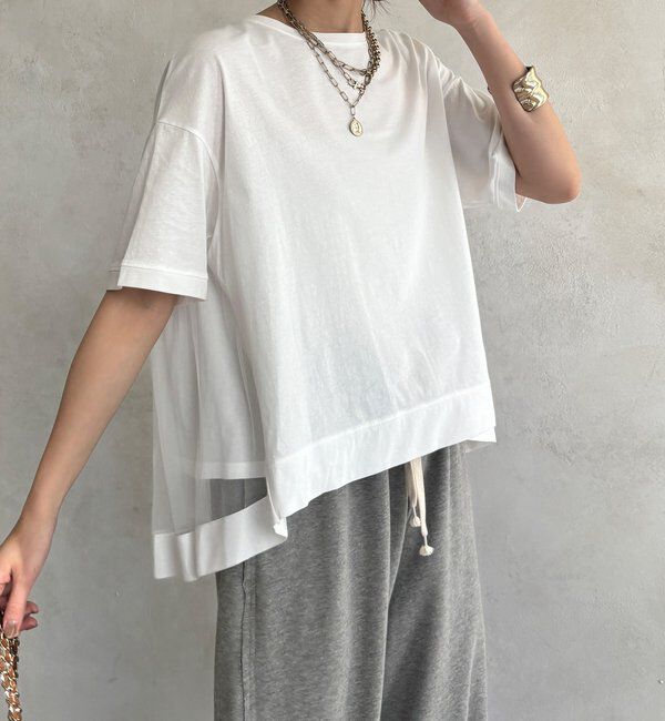  「【WEB限定】バックチュールプルオーバー」|Tシャツ・カットソー|