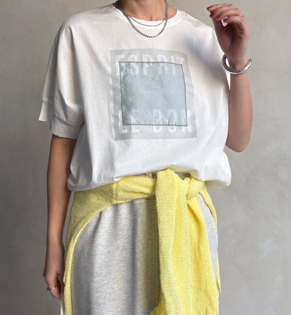  「【WEB限定】オーガンジーロゴTEE」|Tシャツ・カットソー|