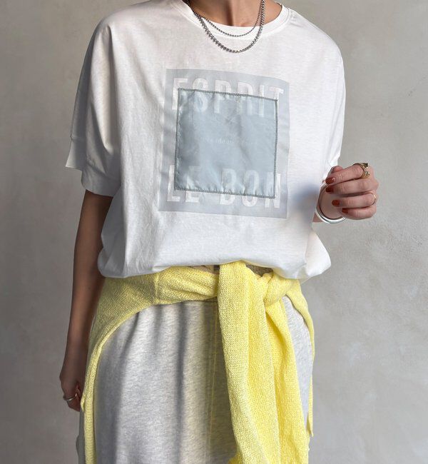  「【WEB限定】オーガンジーロゴTEE」|Tシャツ・カットソー|