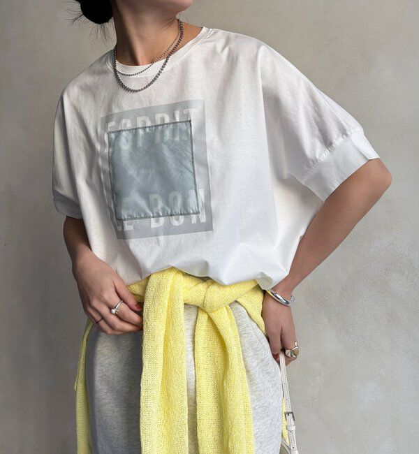  「【WEB限定】オーガンジーロゴTEE」|Tシャツ・カットソー|