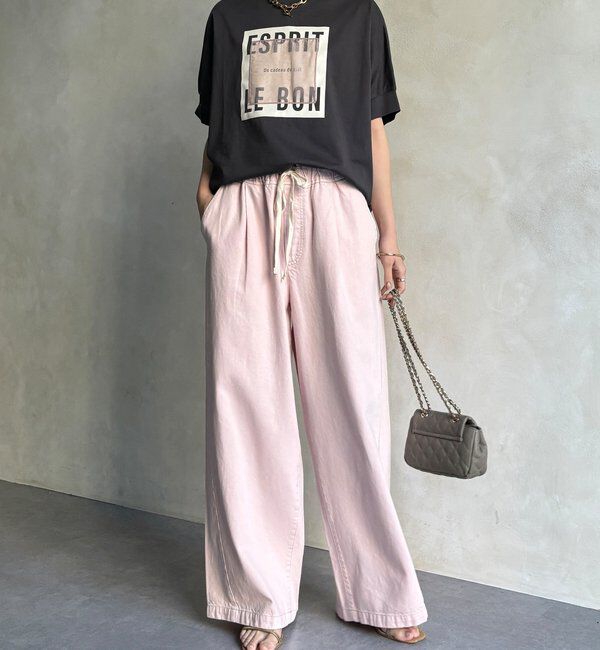  「【WEB限定】オーガンジーロゴTEE」|Tシャツ・カットソー|