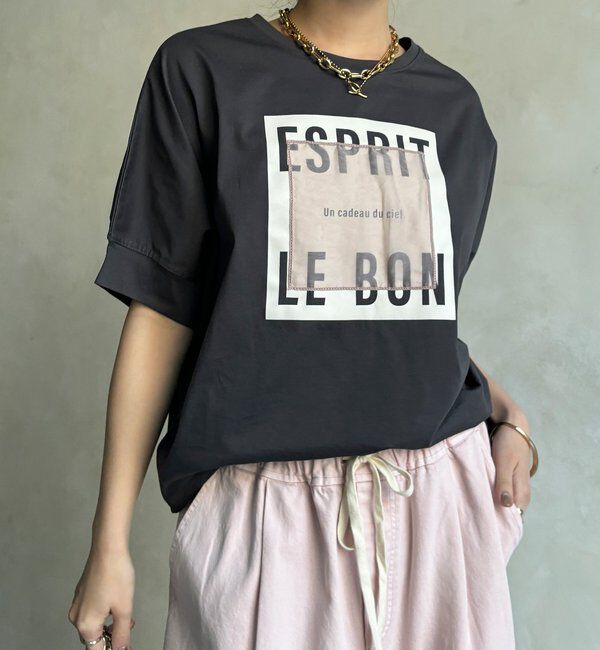  「【WEB限定】オーガンジーロゴTEE」|Tシャツ・カットソー|