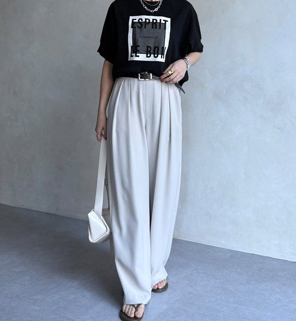  「【WEB限定】オーガンジーロゴTEE」|Tシャツ・カットソー|