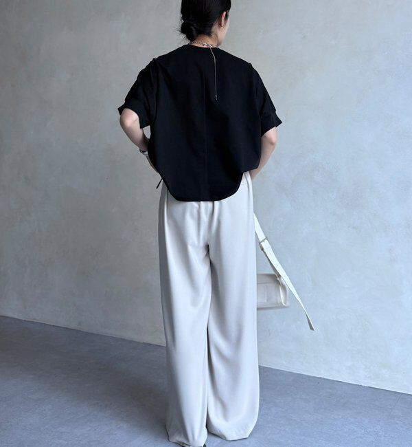  「【WEB限定】オーガンジーロゴTEE」|Tシャツ・カットソー|