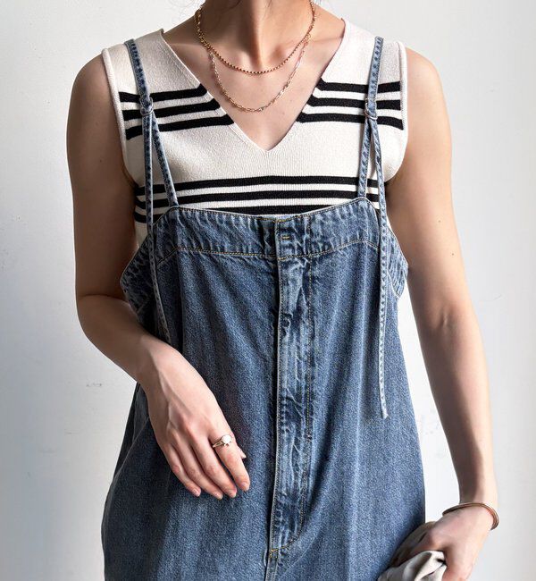  「【WEB限定】ボーダーニットタンク」|ニット・セーター|