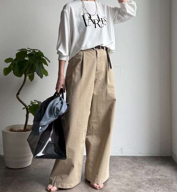  「【WEB限定】ブラウスロゴロンTEE」|Tシャツ・カットソー|