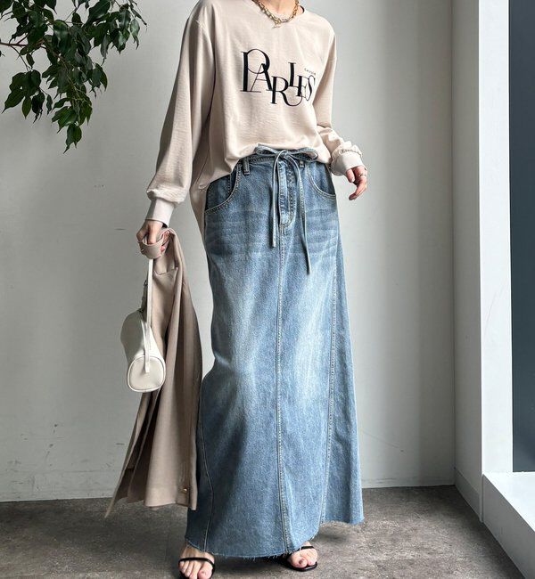  「【WEB限定】ブラウスロゴロンTEE」|Tシャツ・カットソー|