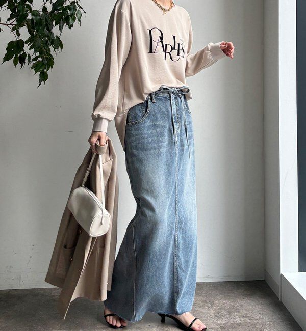  「【WEB限定】ブラウスロゴロンTEE」|Tシャツ・カットソー|