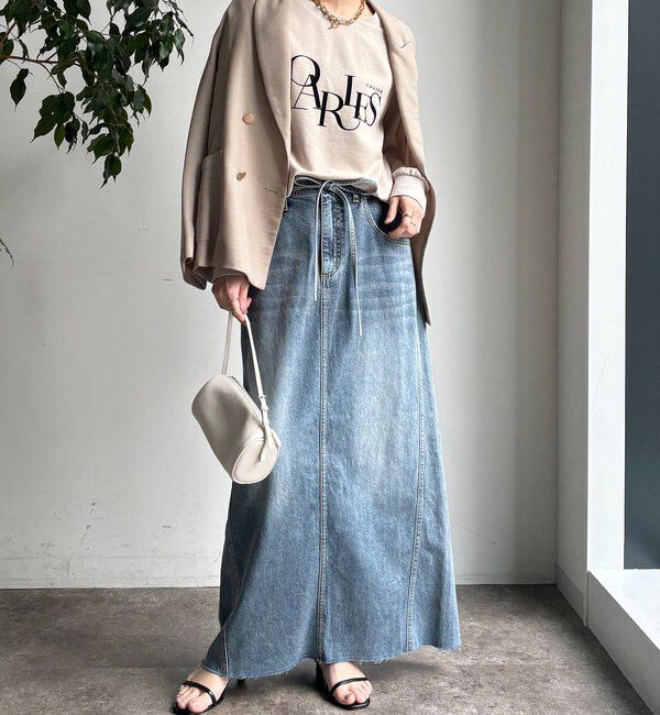  「【WEB限定】ブラウスロゴロンTEE」|Tシャツ・カットソー|