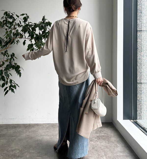  「【WEB限定】ブラウスロゴロンTEE」|Tシャツ・カットソー|