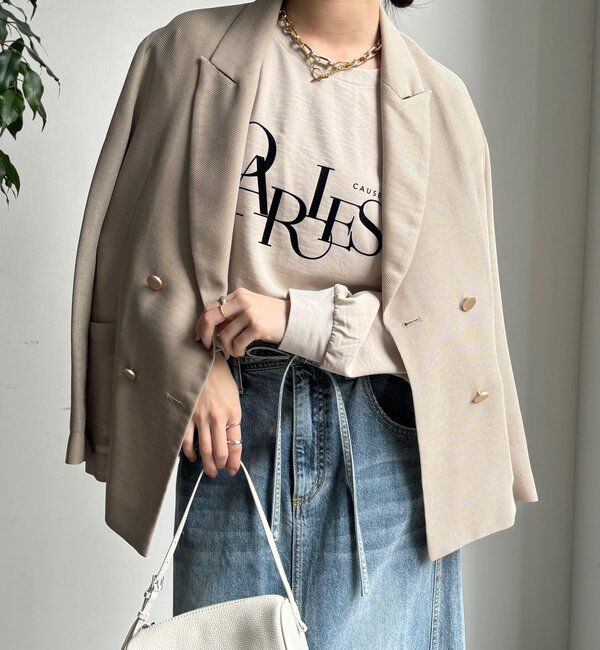  「【WEB限定】ブラウスロゴロンTEE」|Tシャツ・カットソー|