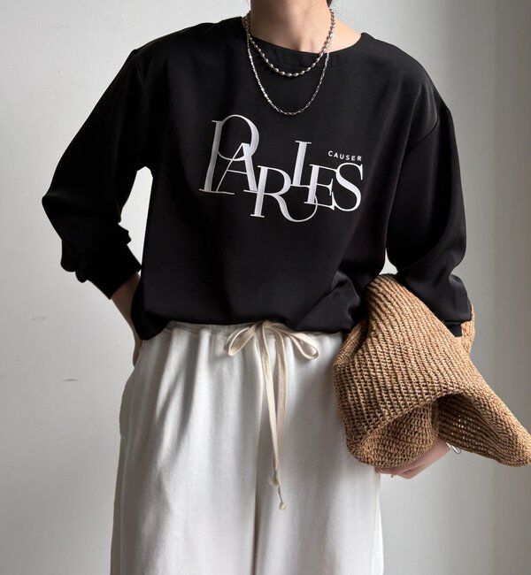  「【WEB限定】ブラウスロゴロンTEE」|Tシャツ・カットソー|