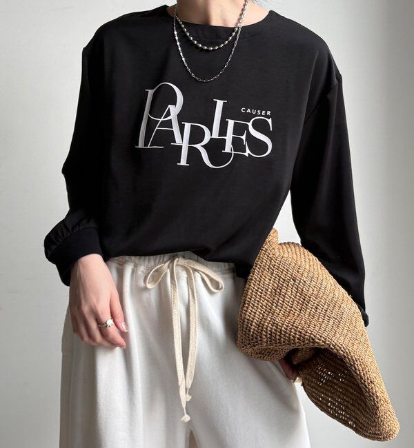  「【WEB限定】ブラウスロゴロンTEE」|Tシャツ・カットソー|