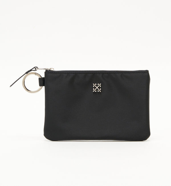  「クラウズナイロンスクエアフラットポーチ」|その他|ブラック