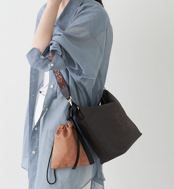  「ナイロンジャガード巾着ポーチ S」|その他|