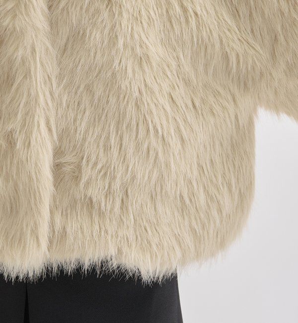 mystic ショートファーコート ベージュ ショートファーコート｜ルミネのファッション通販アイルミネ<i LUMINE>