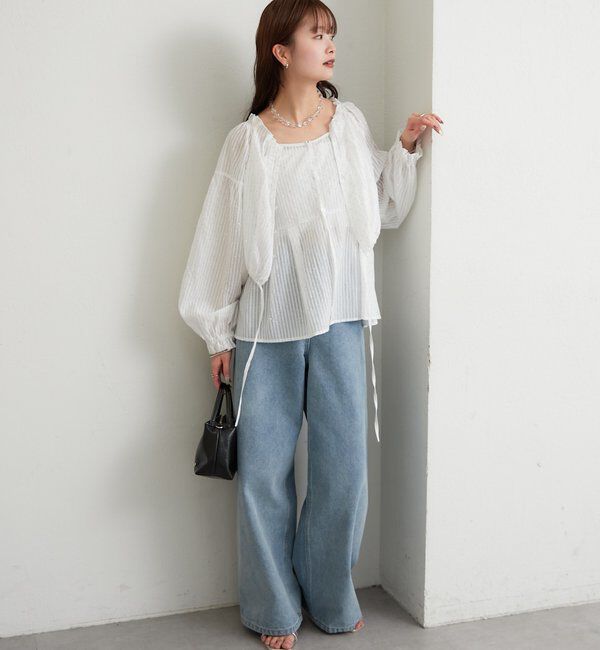  「ラメストライプビスチェSETブラウス」|シャツ・ブラウス|