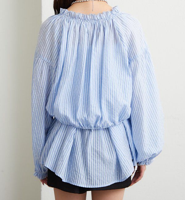  「ラメストライプビスチェSETブラウス」|シャツ・ブラウス|