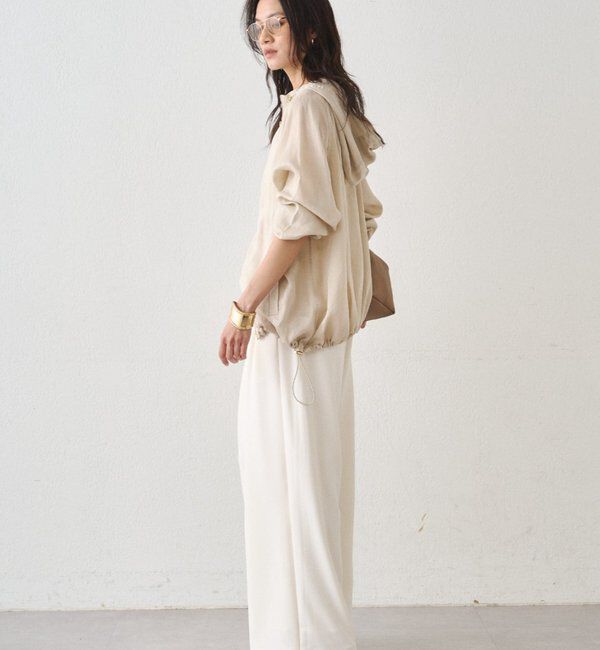  「【＠ld_risaコラボ】ジャージータックワイドパンツ」|チノ|