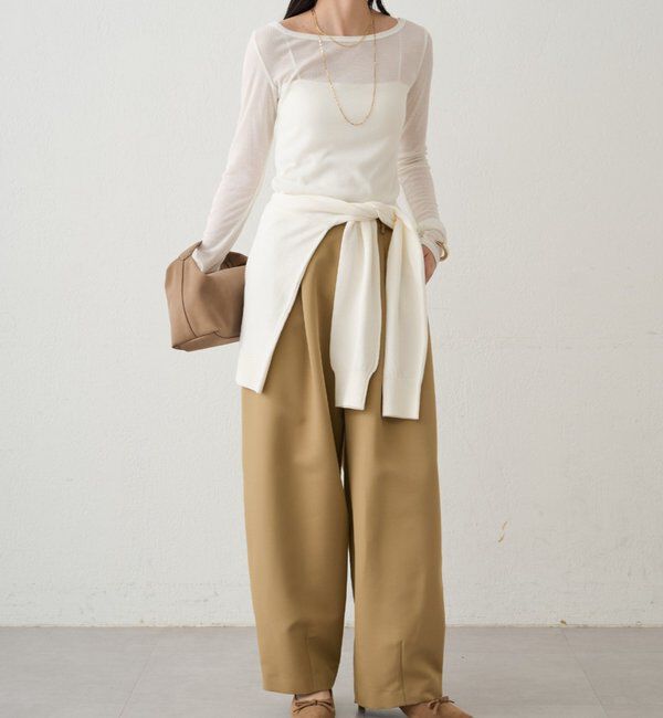  「ラウンドシアーカットソー」|Tシャツ・カットソー|