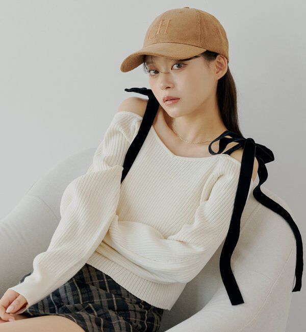  「コーデュロイロゴキャップ」|ハット|