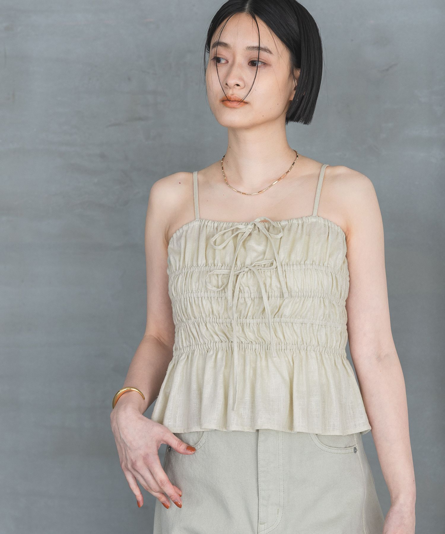 A part by 「ハクキャミビスチェ」|キャミソール|ベージュ