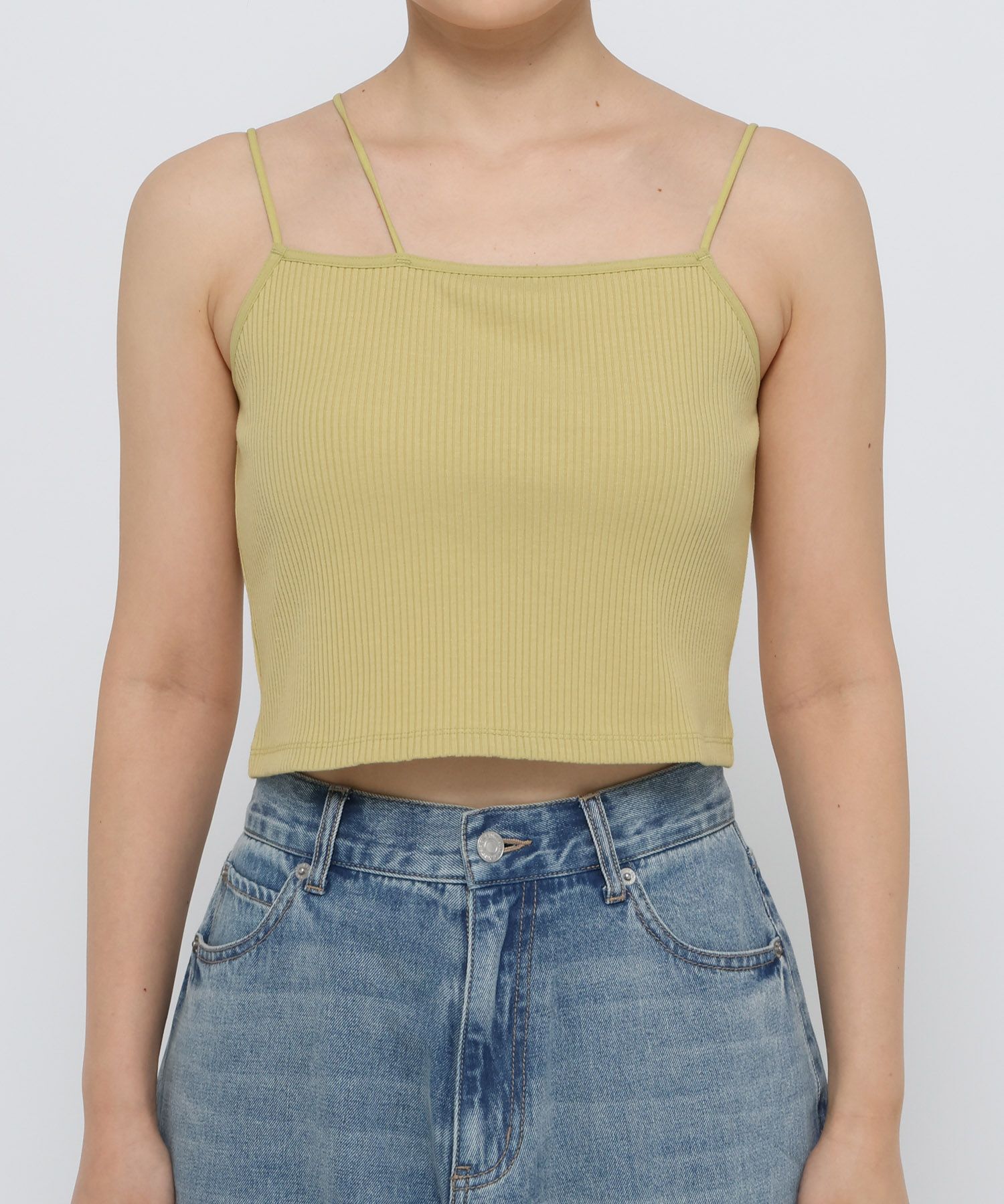 LOWRYS FARM「スタイルＵＰアシメショートキャミソール」|Tシャツ・カットソー|