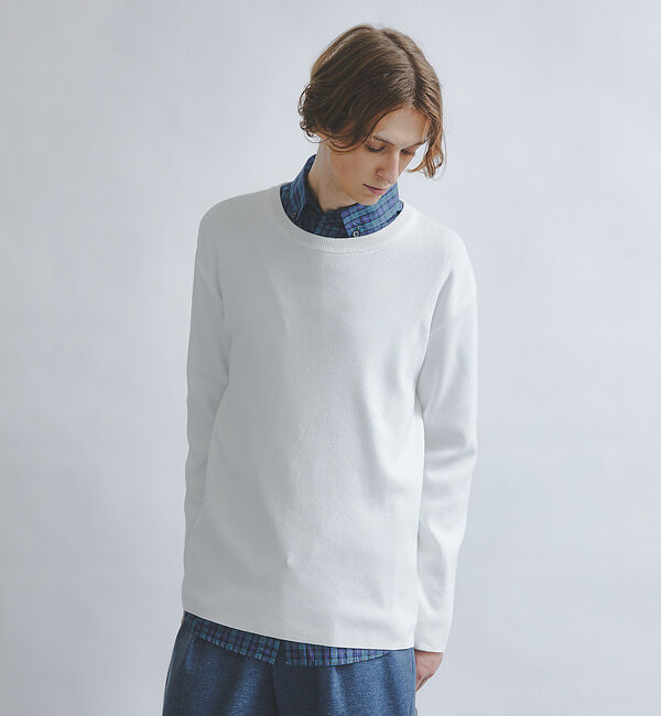 ABAHOUSE「【ミニチェック】スーピマ タイプライター ボタンダウンシャツ」|シャツ・ブラウス|