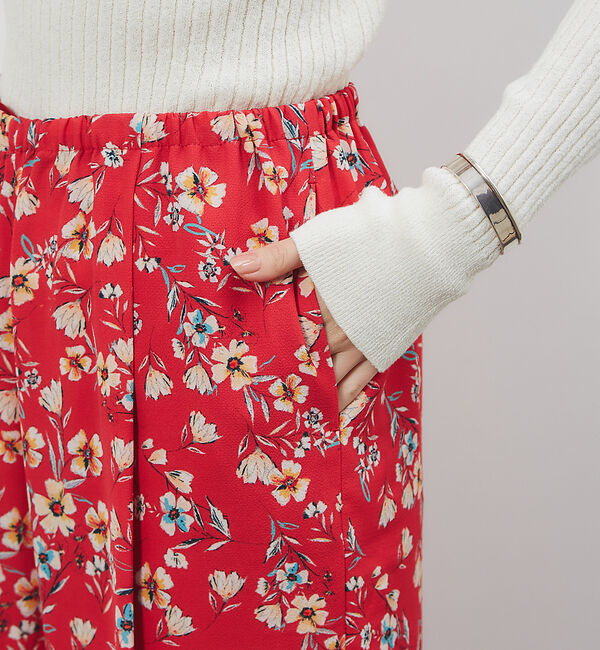 Rouge vif「フレンチフラワープリントワイドパンツ」|その他|