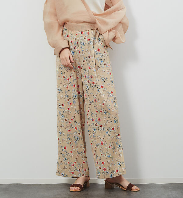 Rouge vif「フレンチフラワープリントワイドパンツ」|その他|