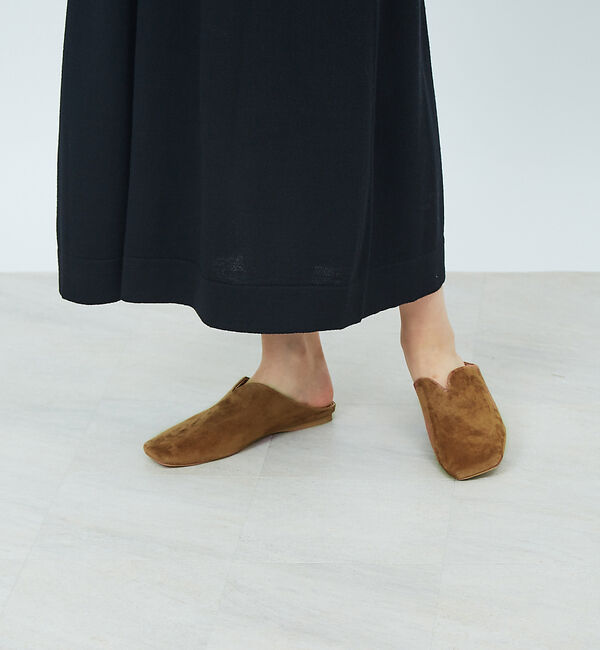 Rouge vif「【MOHI】スエードスリッポン」|スニーカー|ベージュ