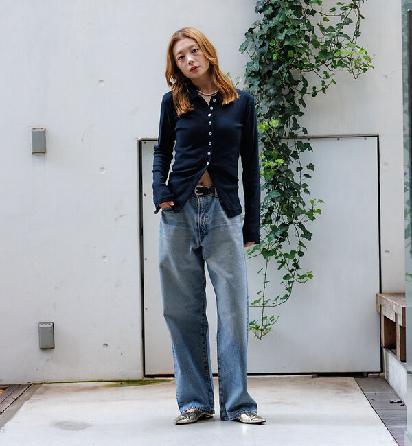 Rouge vif「【Robert P.Miller / ロバートピーミラー】パネルリブカーディガン」|カーディガン|