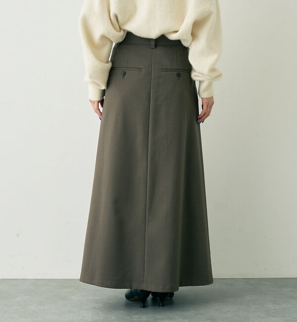 Rouge vif「【人気追加】 タックフレアマキシスカート」|スカート|