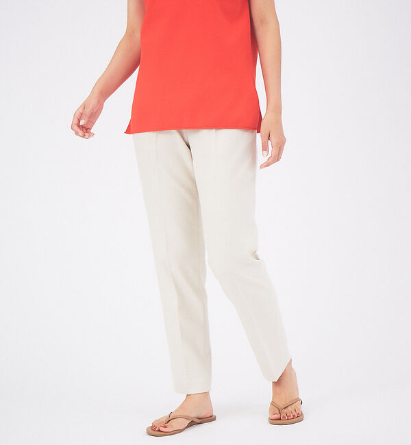 qualite「【セットアップ対応】スラブシャークスキンハイウエストパンツ」|その他|