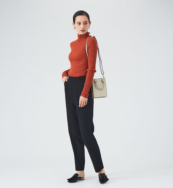 qualite「【セットアップ対応】スラブシャークスキンハイウエストパンツ」|その他|