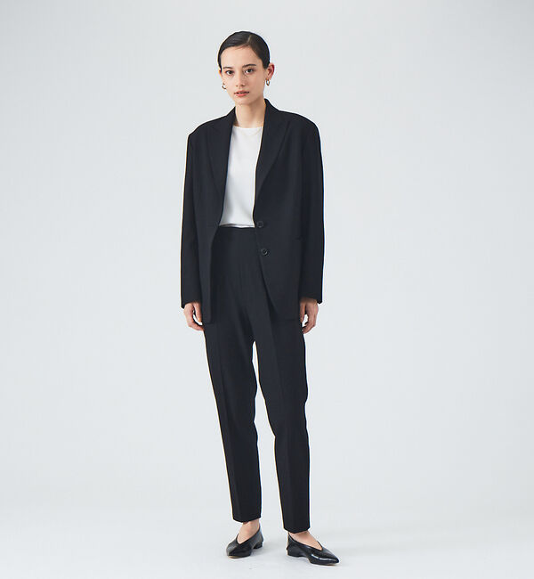 qualite「【セットアップ対応】スラブシャークスキンハイウエストパンツ」|その他|