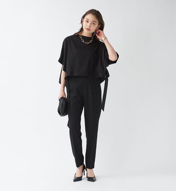 qualite「【セットアップ対応】スラブシャークスキンハイウエストパンツ」|その他|